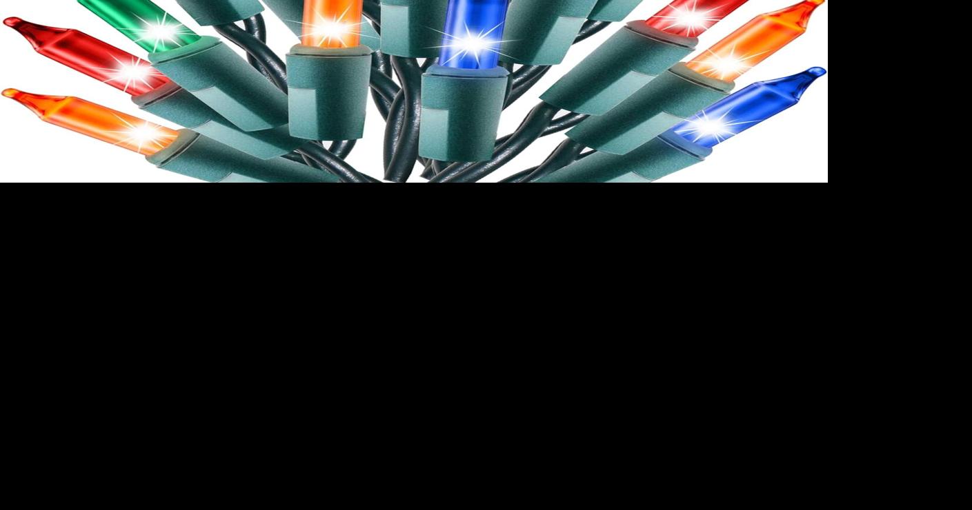 1. Rainbow Christmas Lights