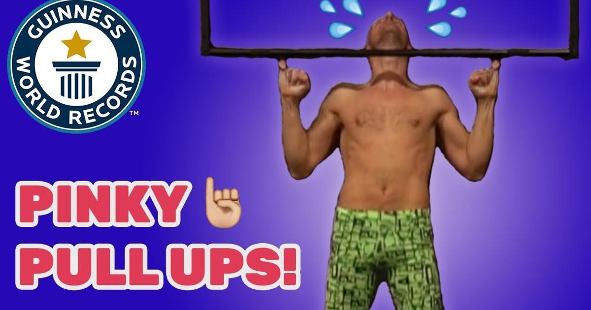 Most consecutive pinky pull ups