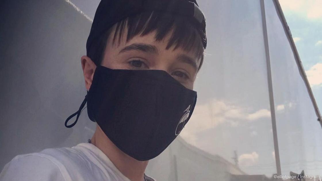 Elliot Page proudly shares first shirtless pool photo ...