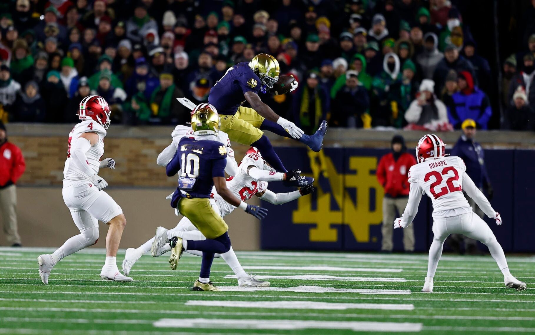 Notre Dame Dominates Indiana In College Football Playoff Opener