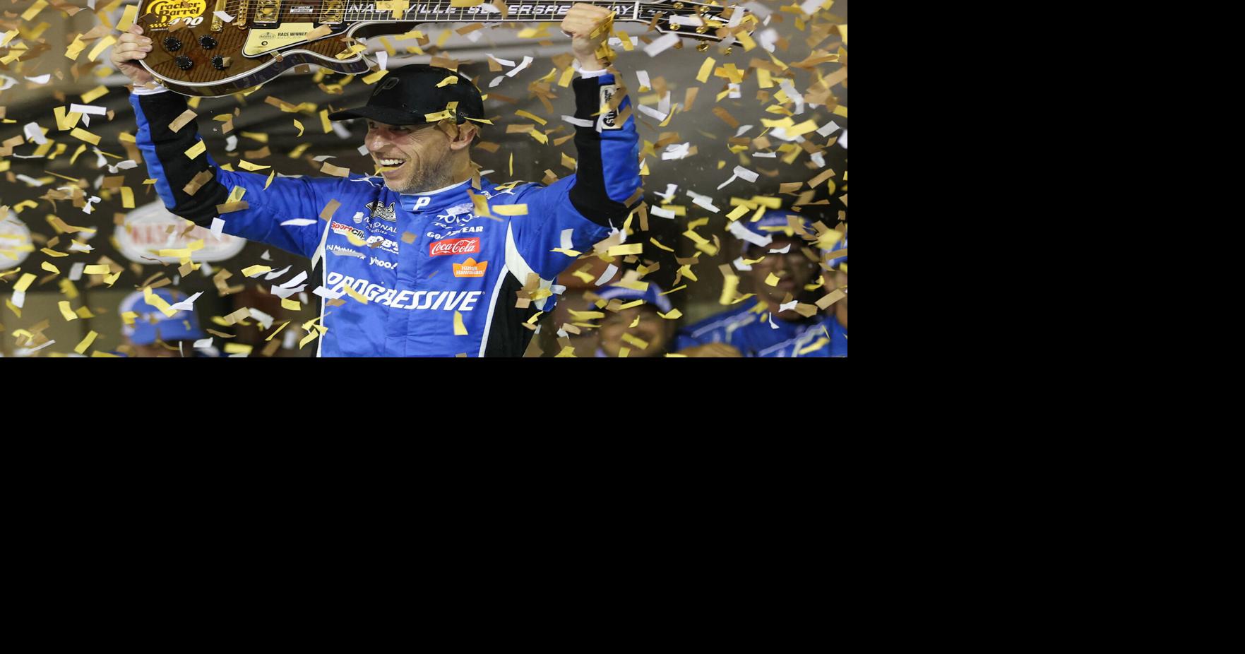 Denny Hamlin wins NASCAR race in Nashville, celebrates with bow for Kyle Busch MARK GIANNOTTO and MITCHELL NORTHAM USA Today Jun 1, 2026 11 mins ago