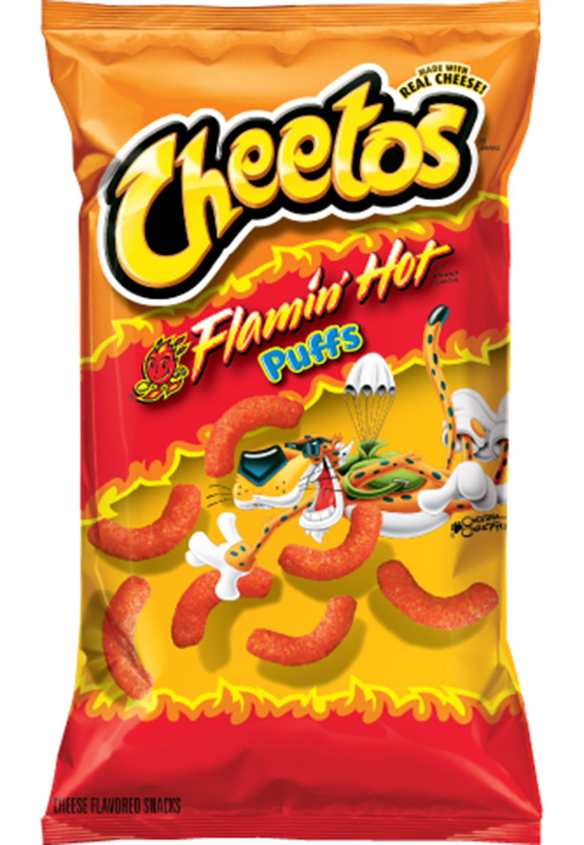 Tales of the Flowers: Cheetos Flamin' Hot Pepper Puffs taste test