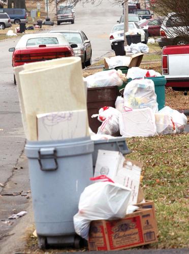 Spring Township residents line up to trash new waste cans