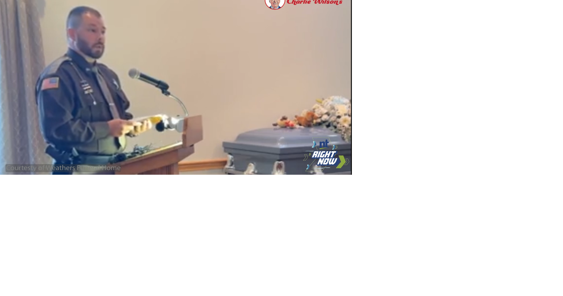 Moments from Memorial of the Unidentified Boy Found in Suitcase Nt