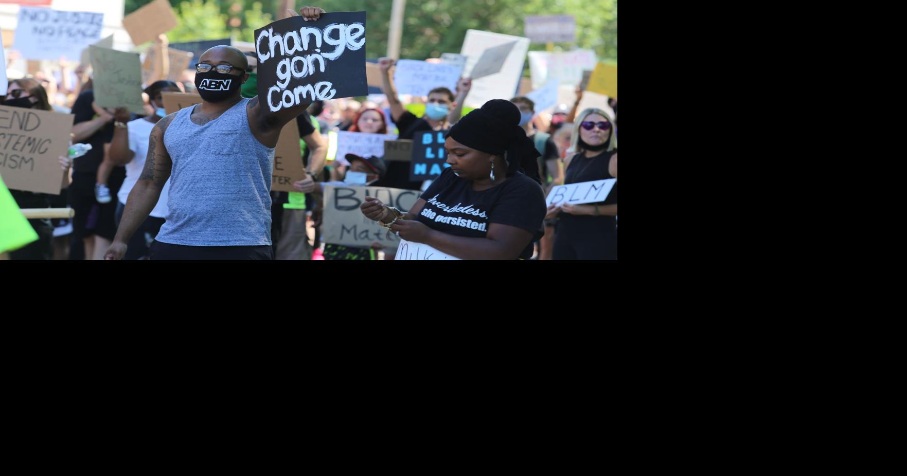 Protestors rally against racism, injustice during New Albany march ...