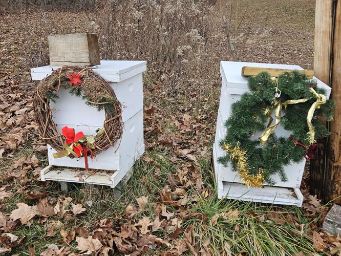 How to Make a Bee Skep Wreath - Celebrate & Decorate