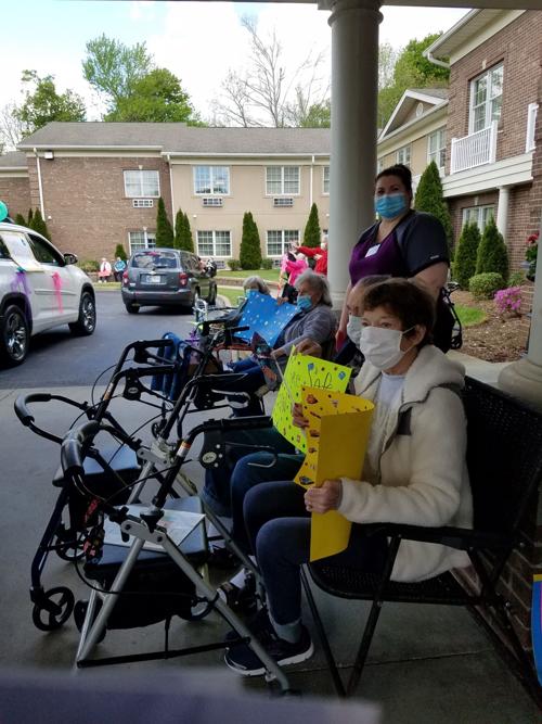 Azalea Hills residents can't go out, so parade comes to them