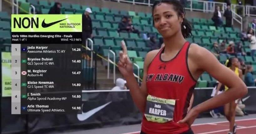 GIRLS' TRACK & FIELD: Harper claims two national titles