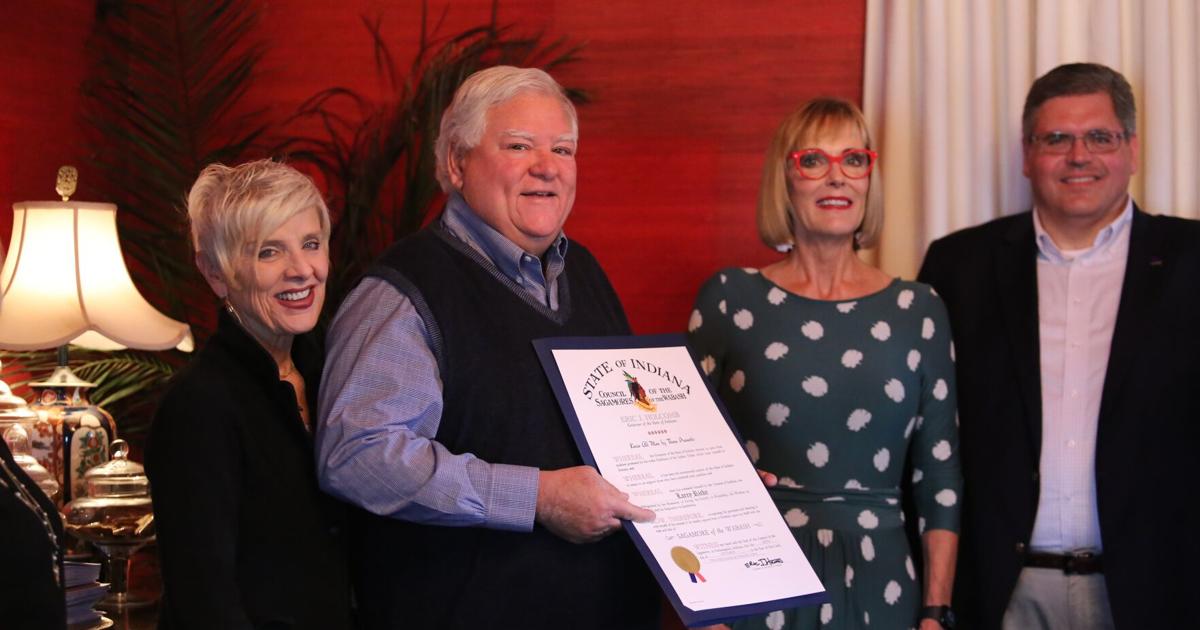 Larry Ricke receives Sagamore of the Wabash award | News ...