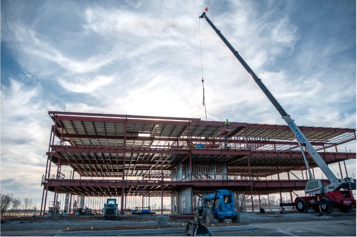 First River Ridge Gateway campus tops out office building frame | Clark  County 