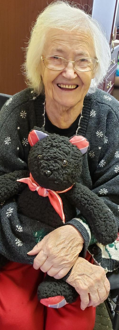 Fleece bear makes separation more bearable