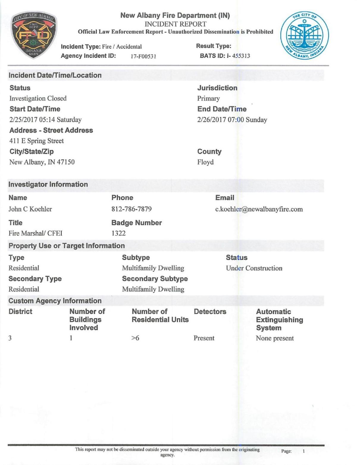 The Breakwater Fire Incident Report Newsandtribune Com