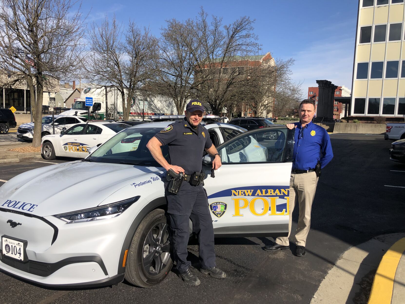 New Albany polices all-electric vehicle hits the road News newsandtribune