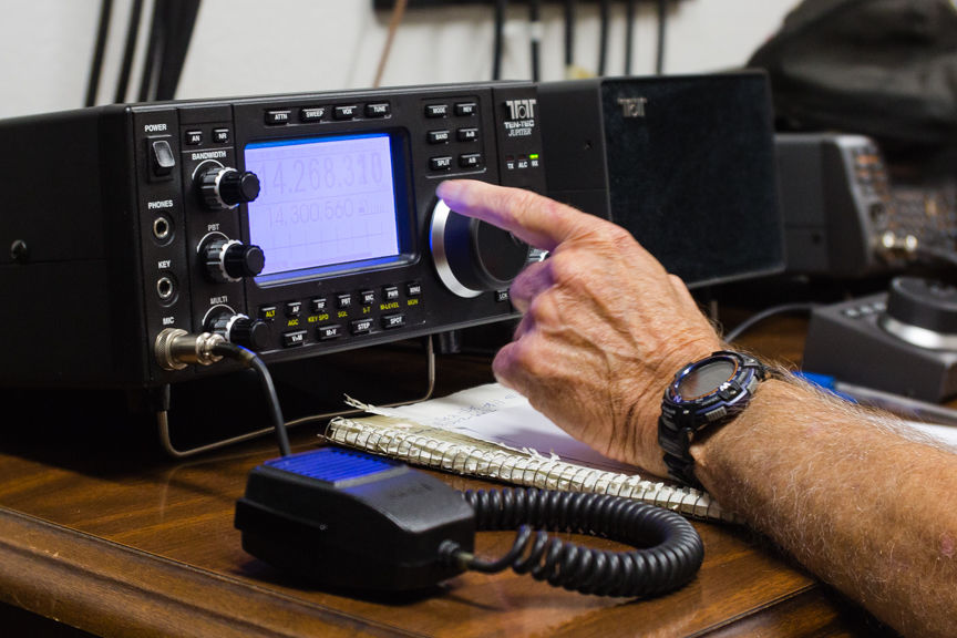 Jeff Ham Radio Operator Connects with Puerto Rico Multimedia newsandtribune photo