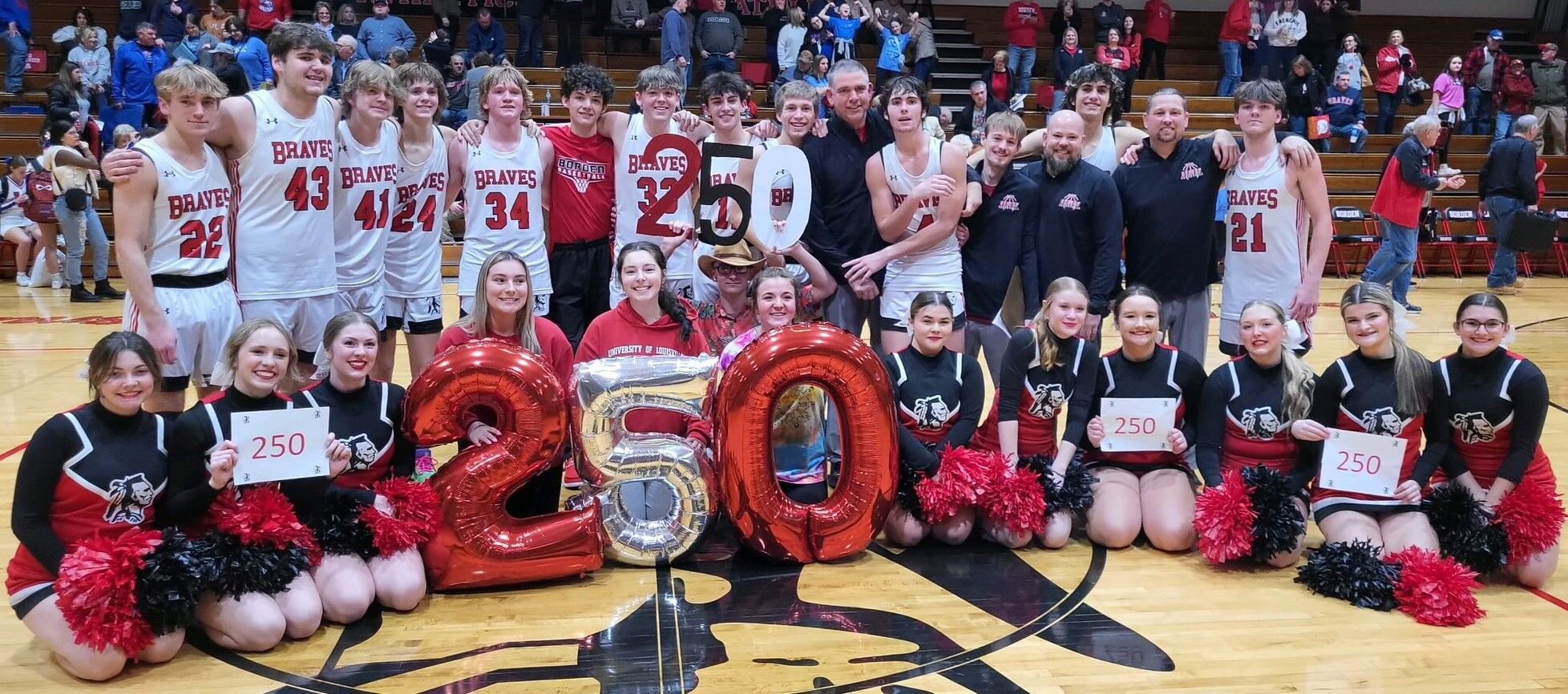 Borden Braves Coach Doc Nash Secures 250th Career Victory with 44-34 Win