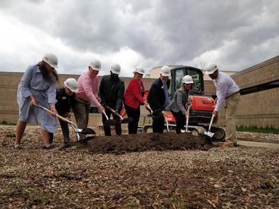 Library groundbreaking
