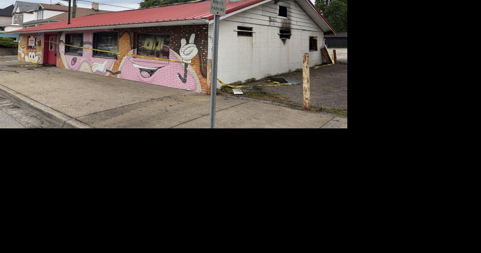 New Albany firefighters respond to fire at former doughnut shop