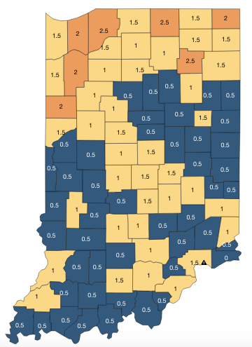 Seven Northern Indiana Counties In Second-riskiest Virus Category News Newsandtribunecom