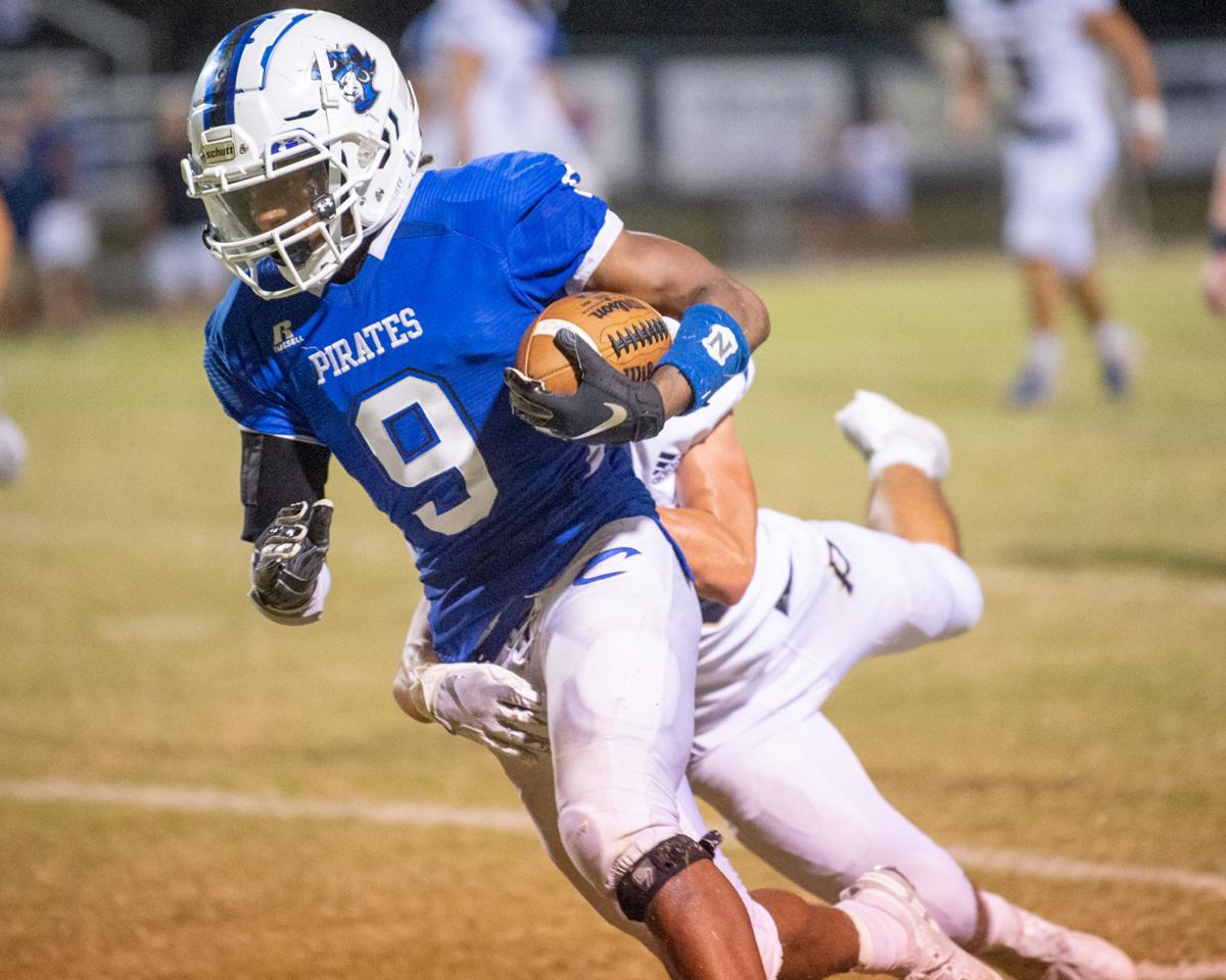 High School Football Lukes Pirates Run Over Panthers Sports