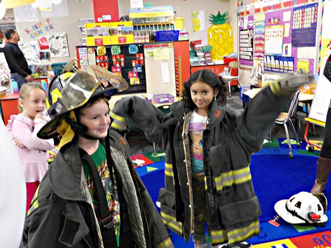 Keener Fire visits DeMotte Elementary School News newsbug.info