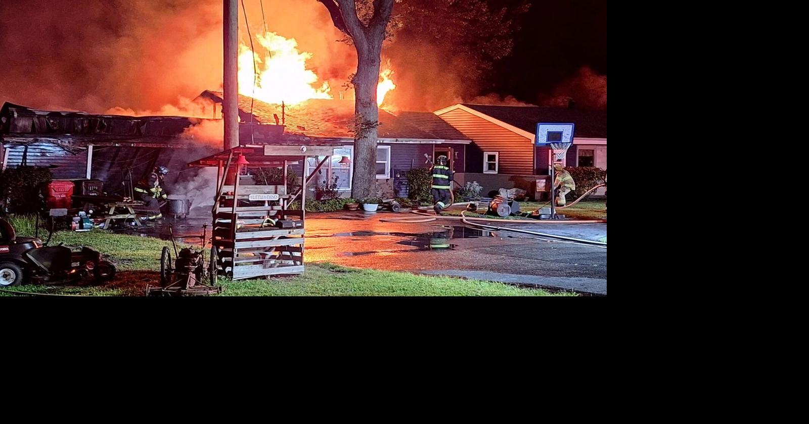 Fire departments fight 3 hours to contain house fire