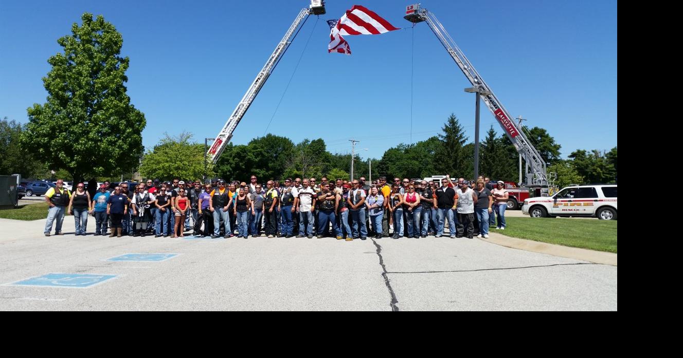 Riding and raising money for fallen heroesMotorcycle club stops in