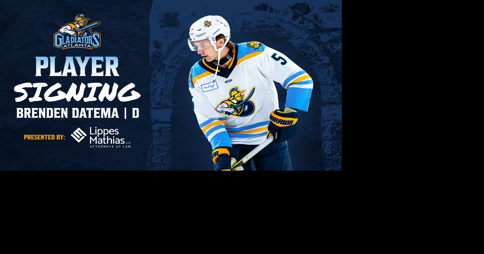 Brandon Datema Signs for 3rd Season with Atlanta Gladiators