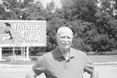 Local Author Writes Book On Indiana Beach Monticello Herald W C Madden Stands In Front Of The Indiana Beach Sign His Book On History Was Released April