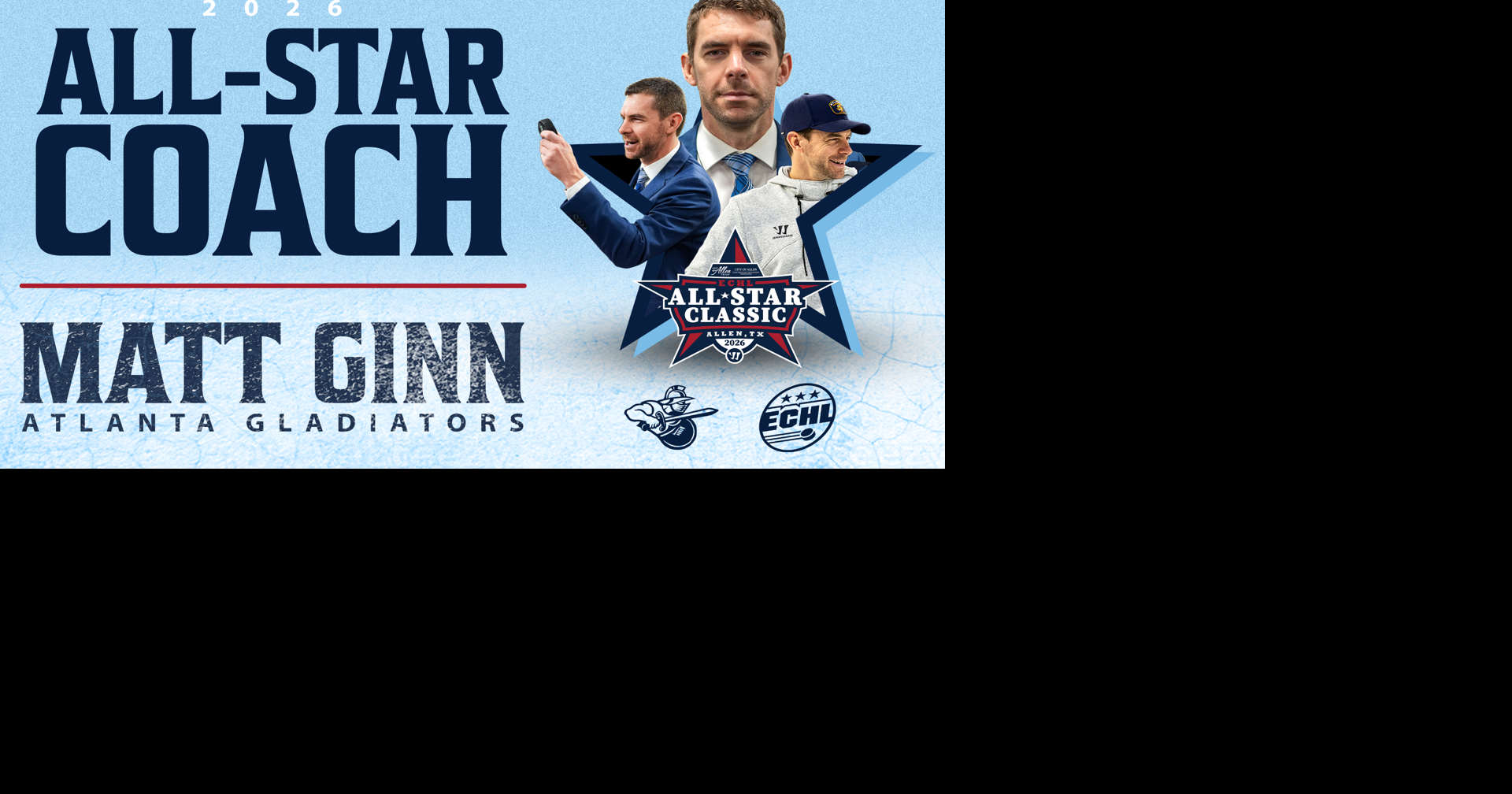 Atlanta Gladiators' Matt Ginn Named ECHL All-Star Classic Coach