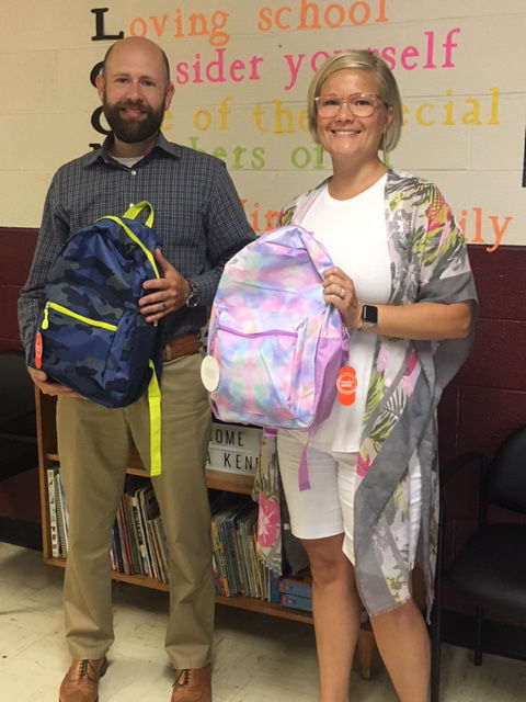 Wanda Kendall accepts backpacks