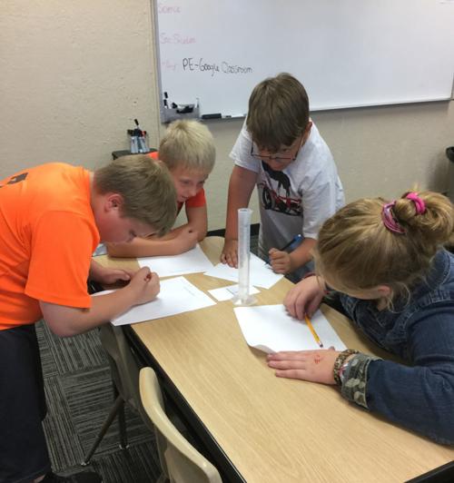 Pine Village students work on science, math