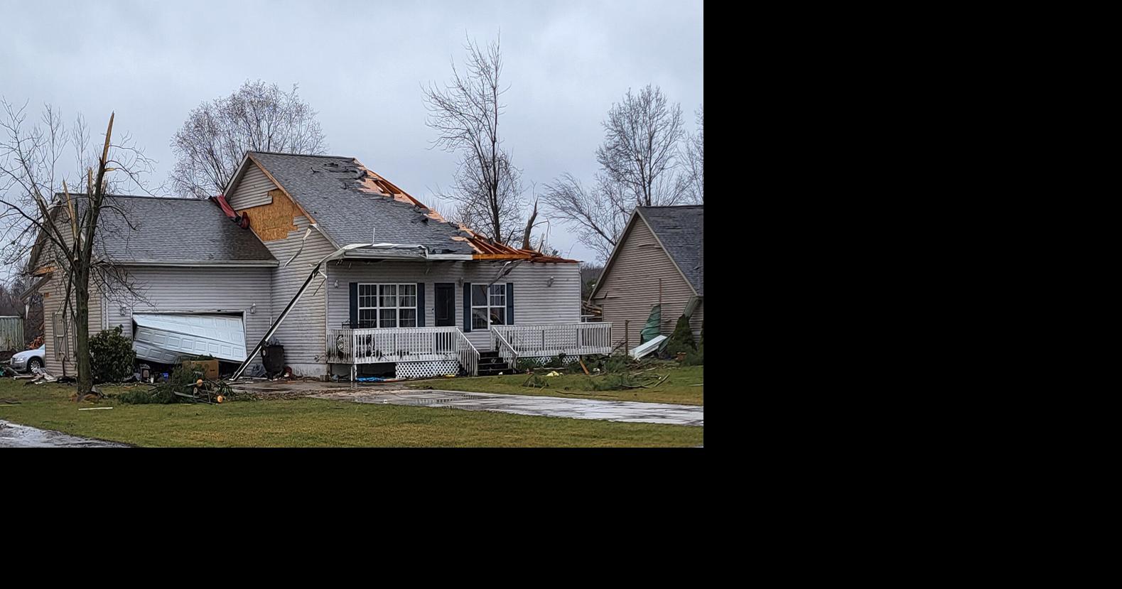 Tornado downs trees and poles, rips off roofs in Wheatfield | News ...