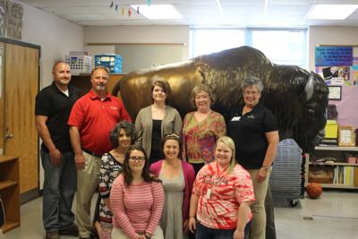 Twin Lakes Students Finish Painting Bicentennial Bison