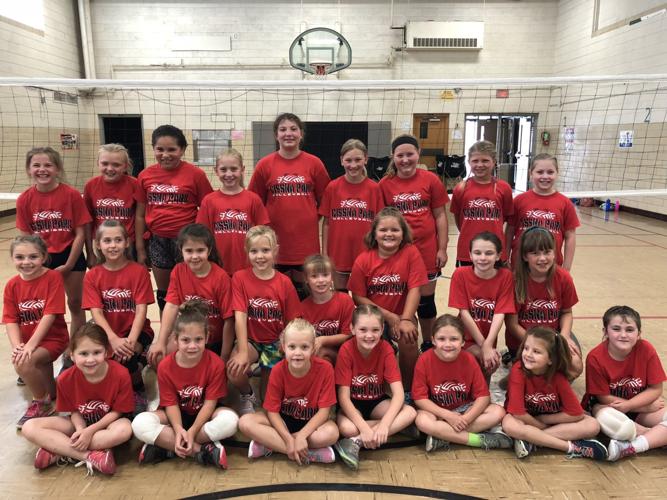 Youth volleyball camp conducted at Cissna Park High School Iroquois