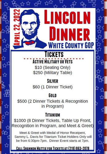 Lincoln Day Dinner ticket sales hit 250 - and rising | News ...