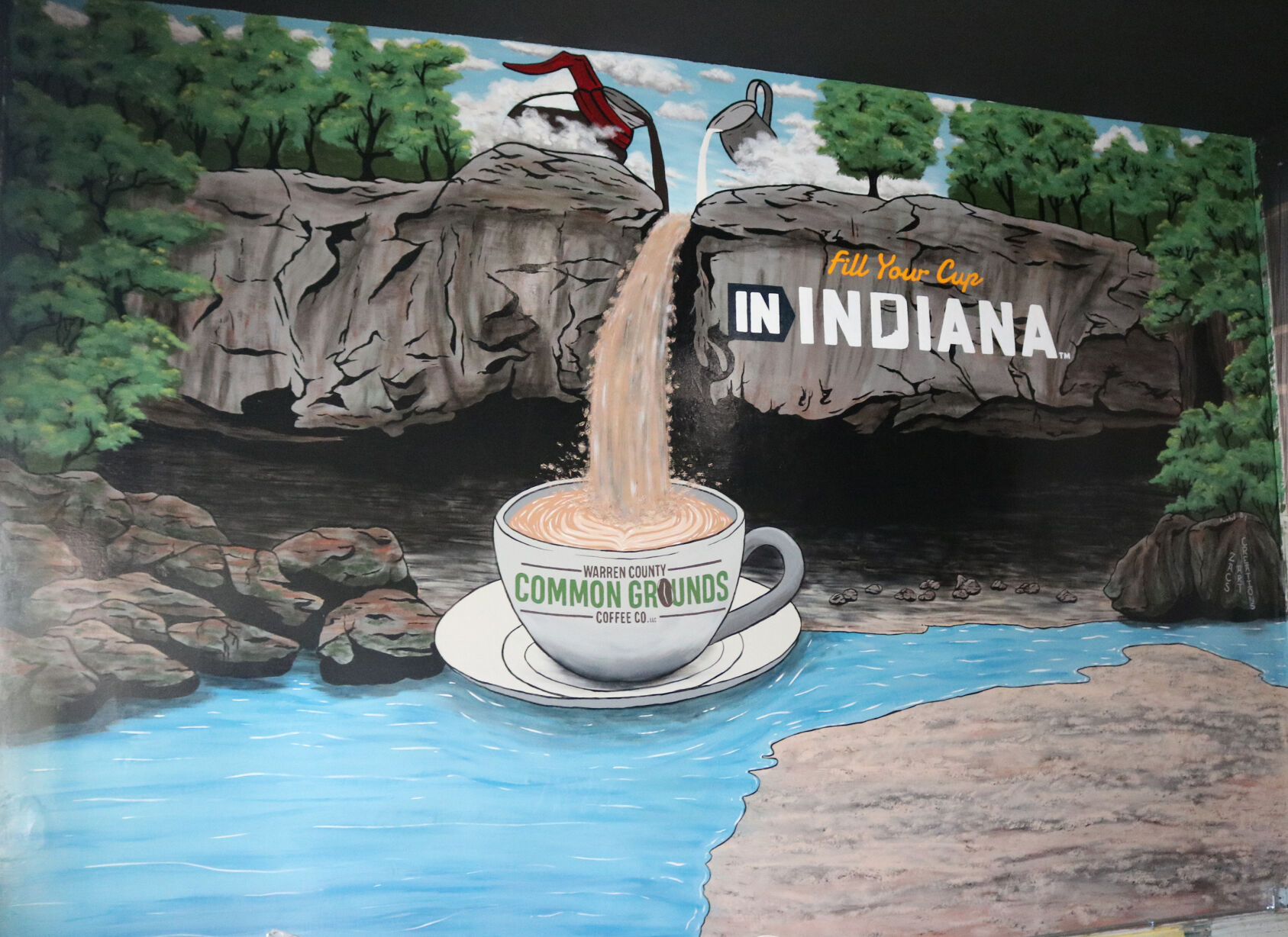 Mural unveiled for Williamsport student-led coffee shop project | News ...