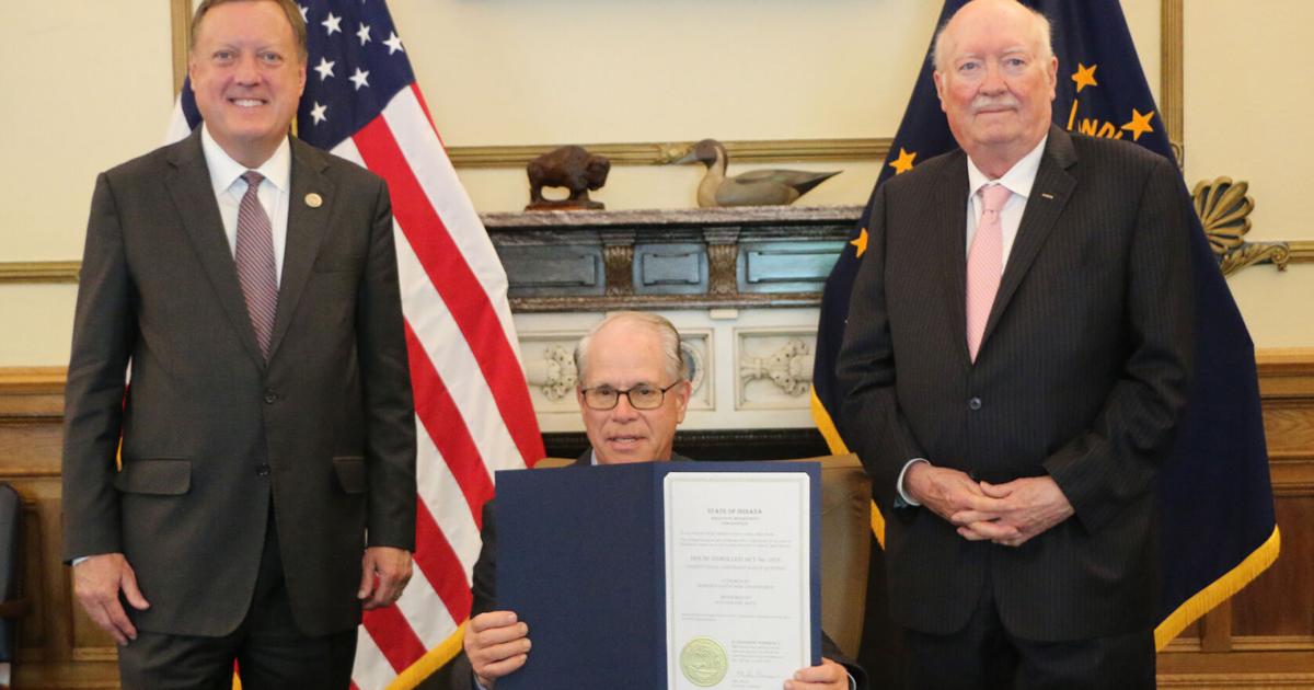 Aylesworth Indiana Governor ceremonially signs new law authored by Aylesworth to address ...