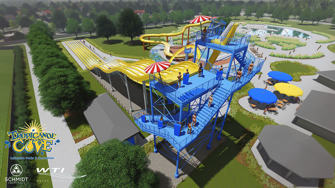 Plans to construct a new mat racer slide at Tropicana Cove