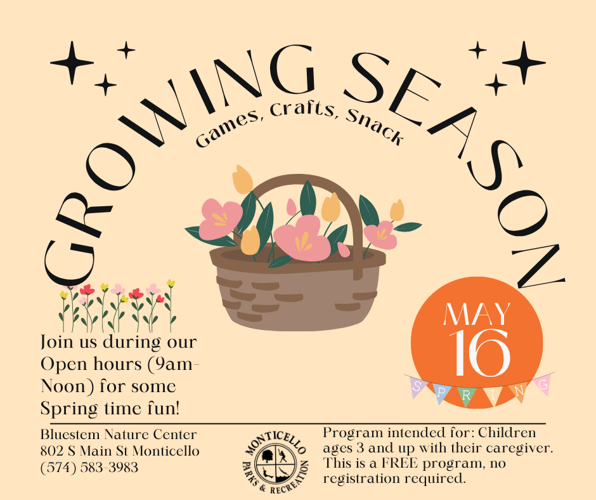 Monticello Parks and Recreation Full Schedule of May Programs | News ...