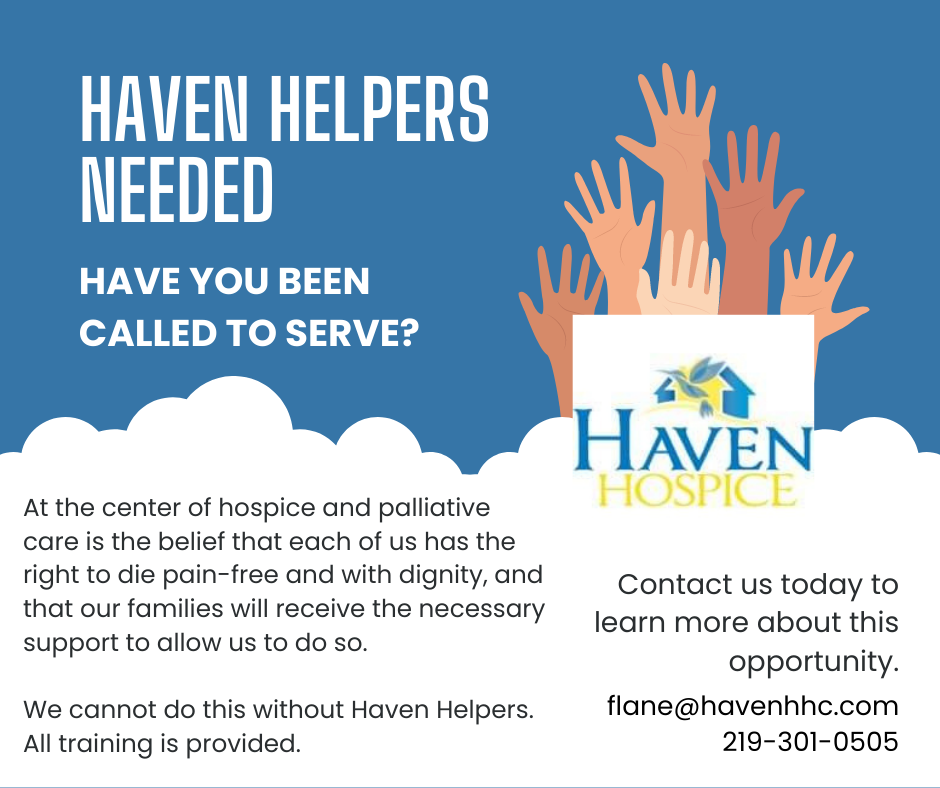 Be a Haven Helper for hospice | News | newsbug.info