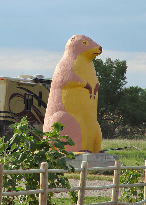 Giant Cowboy Statue in Watertown South Dakota Editorial Image