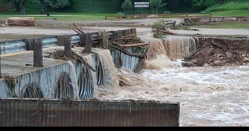 Flooding leads to closed roads and paths in Sturgis Archives