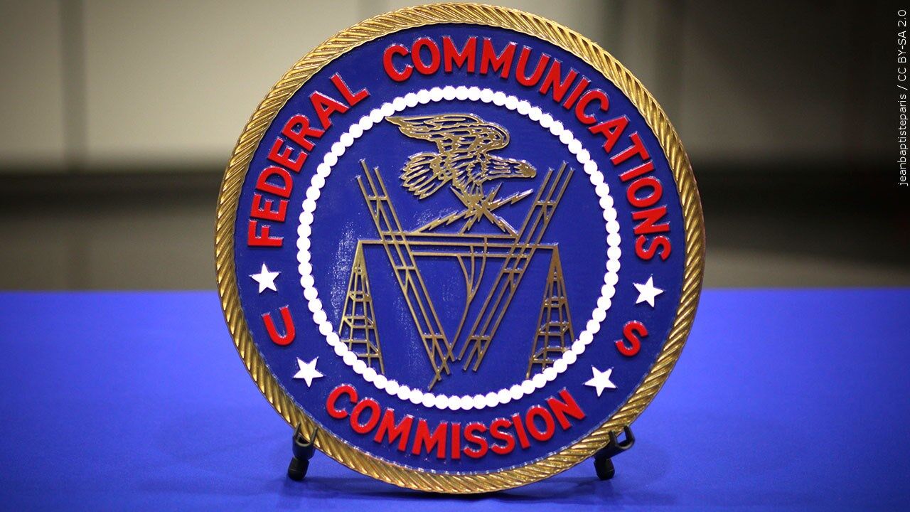 Fcc letter logo design on black background Vector Image
