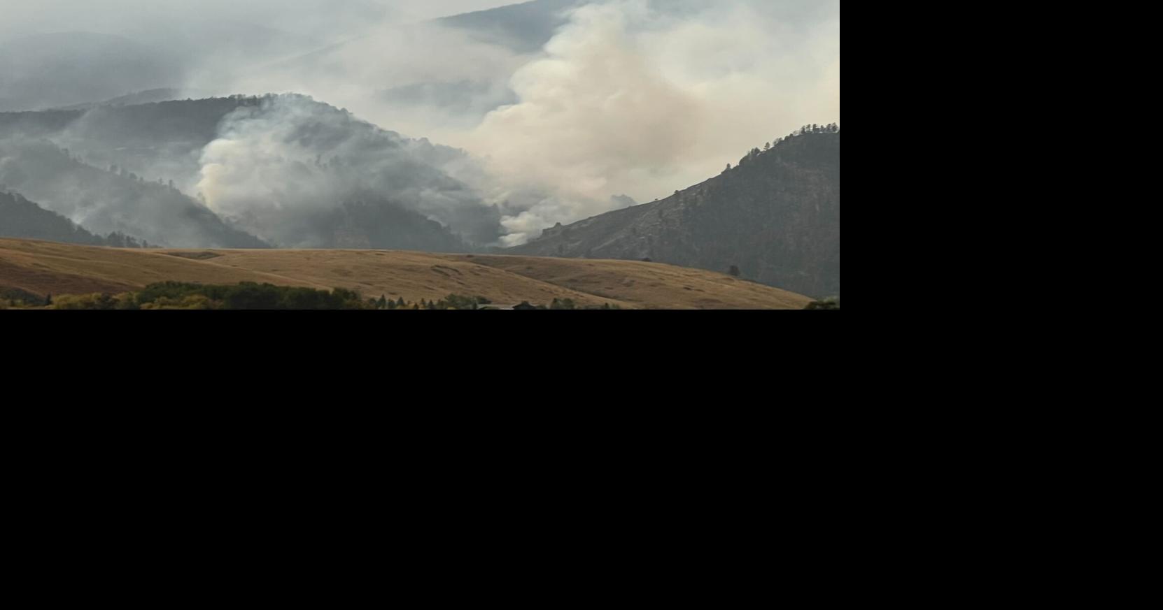 Elk Fire near Sheridan, Wyoming, at 51,000+ acres with 0% containment