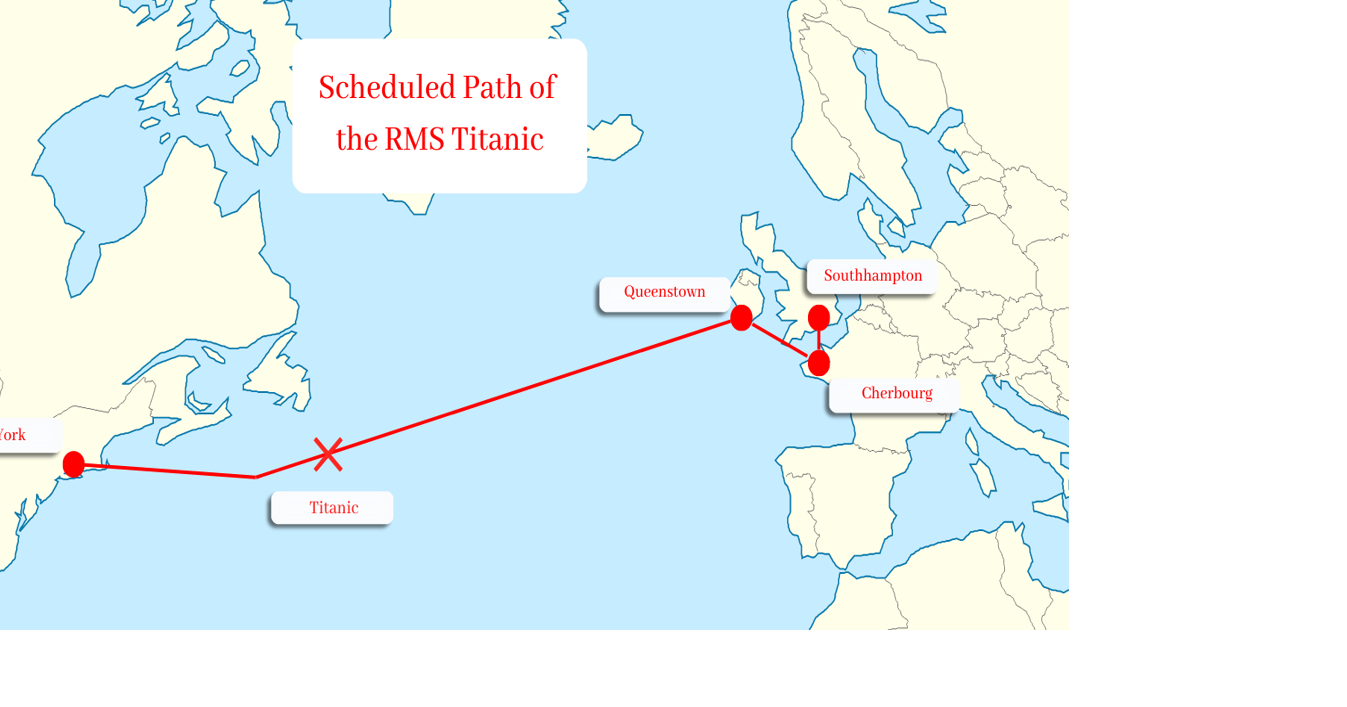 titanic printable map