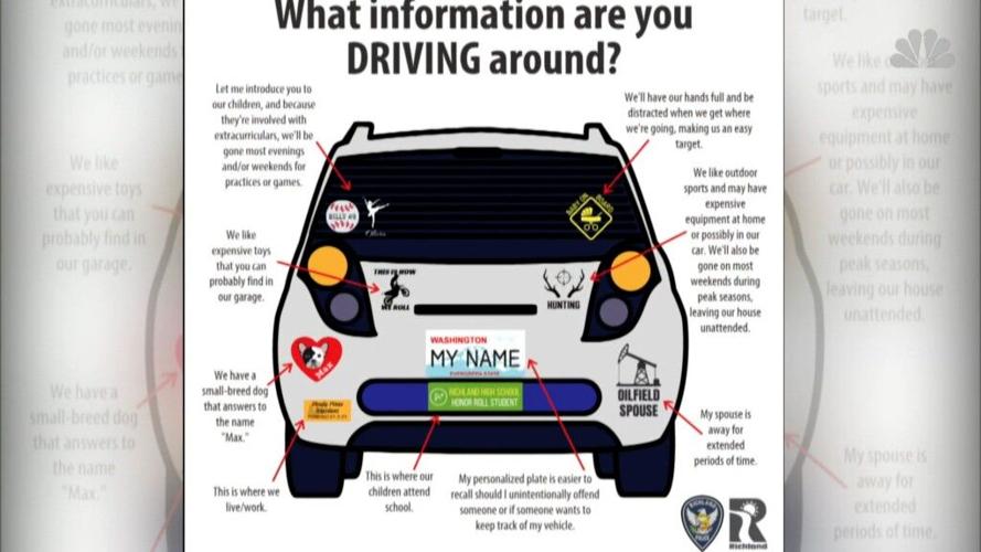 Your bumper stickers could make you a target for criminals