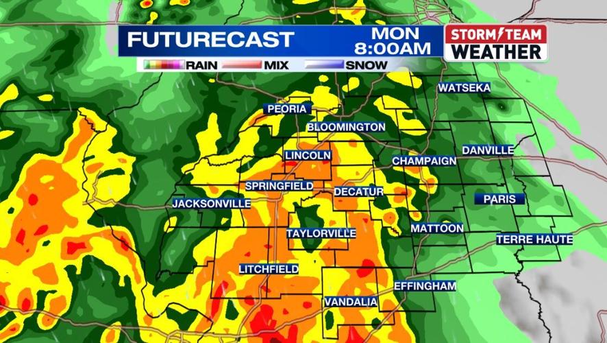 Central Illinois braces for severe weather impacts Monday | Weather ...