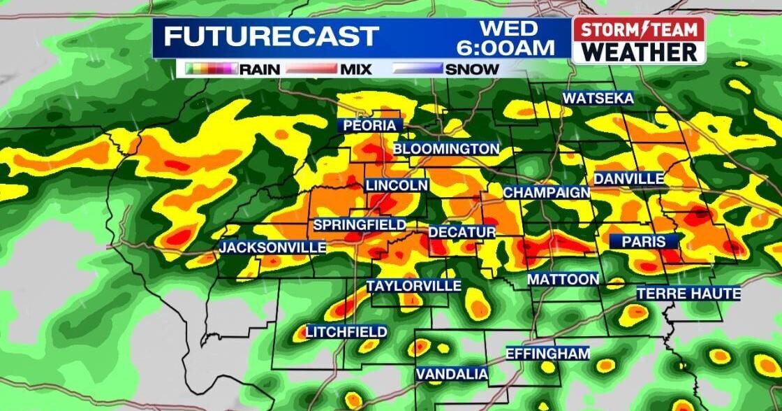 Overnight storm to bring heavy rain in Central Illinois | Weather ...