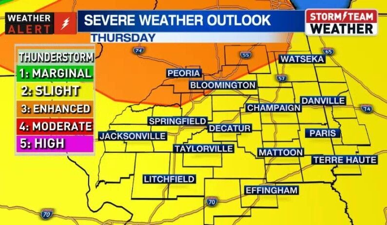 A Threat of Severe Storms Hangs Over Central Illinois | Weather ...
