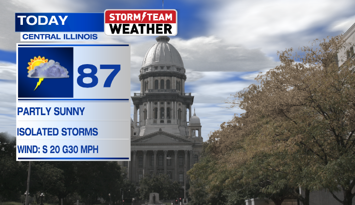 STAYING WARM WITH SOME ISOLATED STORMS | Weather | newschannel20.com